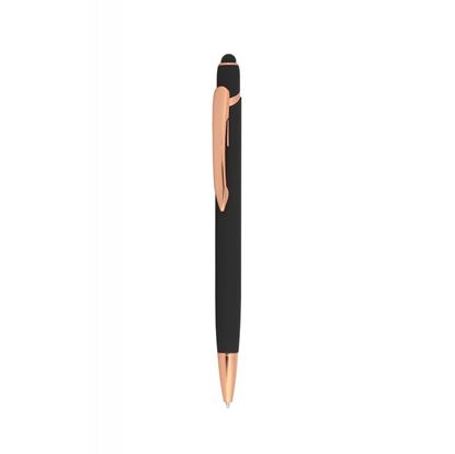 Resim B19123 Rubber Gold Touchpen Metal Kalem